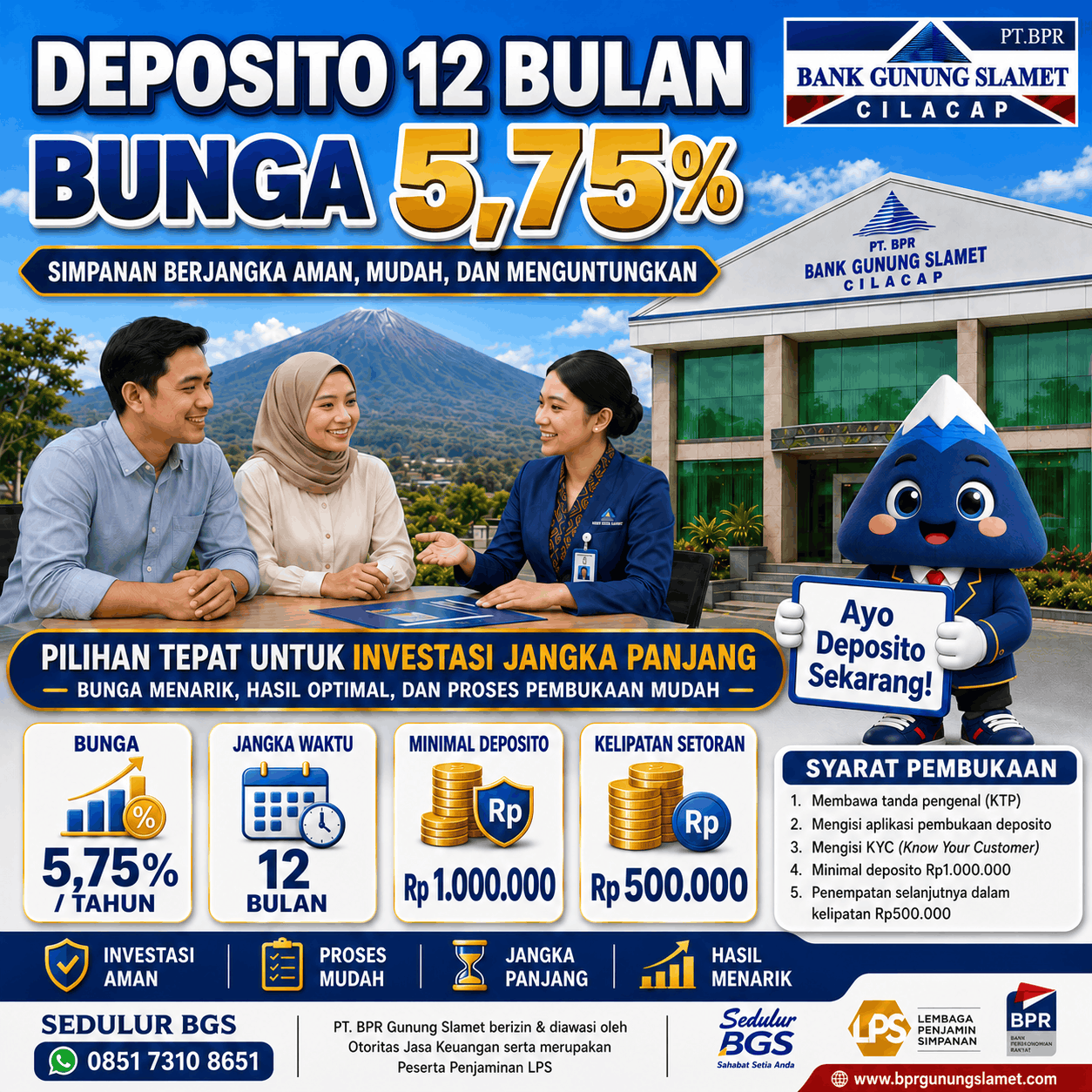 Deposito 12 Bulan Bunga 5,75%